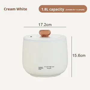 Nồi cơm điện đa năng 1.8L, lòng nồi tráng men gốm chống dính, di động, điều khiển vi tính bằng nhựa, dùng trong gia đình - Product Image 5