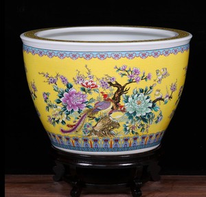 Tête de fleur verte peinte à la main de luxe, décoration de la maison, <span class=keywords><strong>pot</strong></span> de jardinière en céramique, bonsaï artificiel avec <span class=keywords><strong>pot</strong></span> - Product Image 4