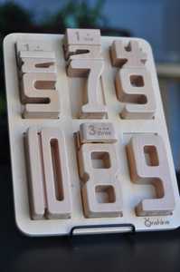 Tige mathématiques manipulateurs tpys <span class=keywords><strong>motessori</strong></span> éducatif numérique blocs de construction enfant en bois numéro bloc jouet blocs empilables - Product Image 2