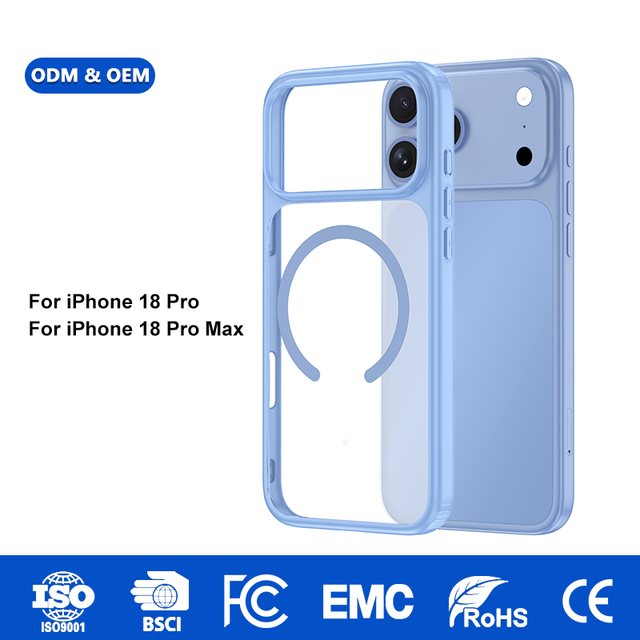 For iPhone 17 18 Pro Max Model Soft TPU Frame Hard PC Back Anti-Drop Shockproof Luxury Phone case with Frosted