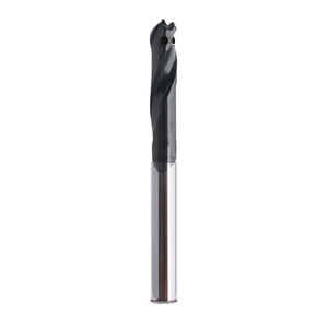 Fraise à queue en carbure monobloc Ttake Standard Ta1400, hélice 30 degrés, 2 dents, revêtement Nano TiAln, pour fraisage de rainures courtes, coupe de métaux - Product Image 2