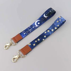 Customized Bulk Polyester Wrist Lanyard with <b>Anime</b> Logo Print <b>Keychain</b> & Carabiner for Promotions - Product Image 2