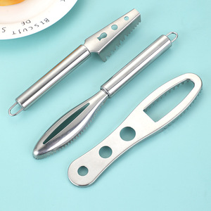 Stainless Steel Fish Scaler Heavy Duty <b>Kitchen</b> Tool <b>For</b> Seafood Preparation - Product Image 2