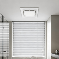 Ventilateur d'extraction silencieux carré à montage au plafond pour salle de bain et cuisine en plastique