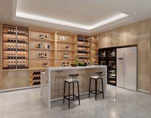 Meubles de cuisine modernes personnalisés, concept nouveau et populaire, design de placards de cuisine, laque noire, meuble de bar - Product Image 5