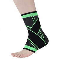 Attelle de cheville unisexe pour adulte avec fermeture à sangle, compression élastique en nylon, protection thermique, utilisation multisports, soutien fixe confortable
