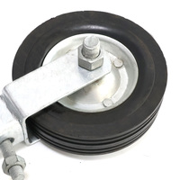 Roulette de porte Support à ressort Roue de porte de 6 pouces pour balançoire en métal