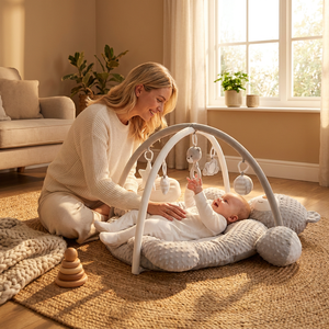 <span class=keywords><strong>Tapis</strong></span> d'éveil <span class=keywords><strong>de</strong></span> luxe gris en minky pour bébé, <span class=keywords><strong>tapis</strong></span> <span class=keywords><strong>de</strong></span> jeu rembourré en forme d'ours en peluche, centre d'apprentissage sensoriel <span class=keywords><strong>de</strong></span> style nordique, cadeau pour nouveau-né - Product Image 3