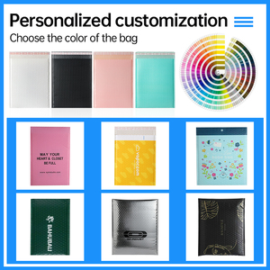 Sobre de <span class=keywords><strong>Correo</strong></span> de Burbujas de Poliéster Color Oro Rosa Personalizado para Envío de Cosméticos, Embalaje Acolchado, Bolsas de <span class=keywords><strong>Correo</strong></span> de Burbujas de Aluminio - Product Image 5