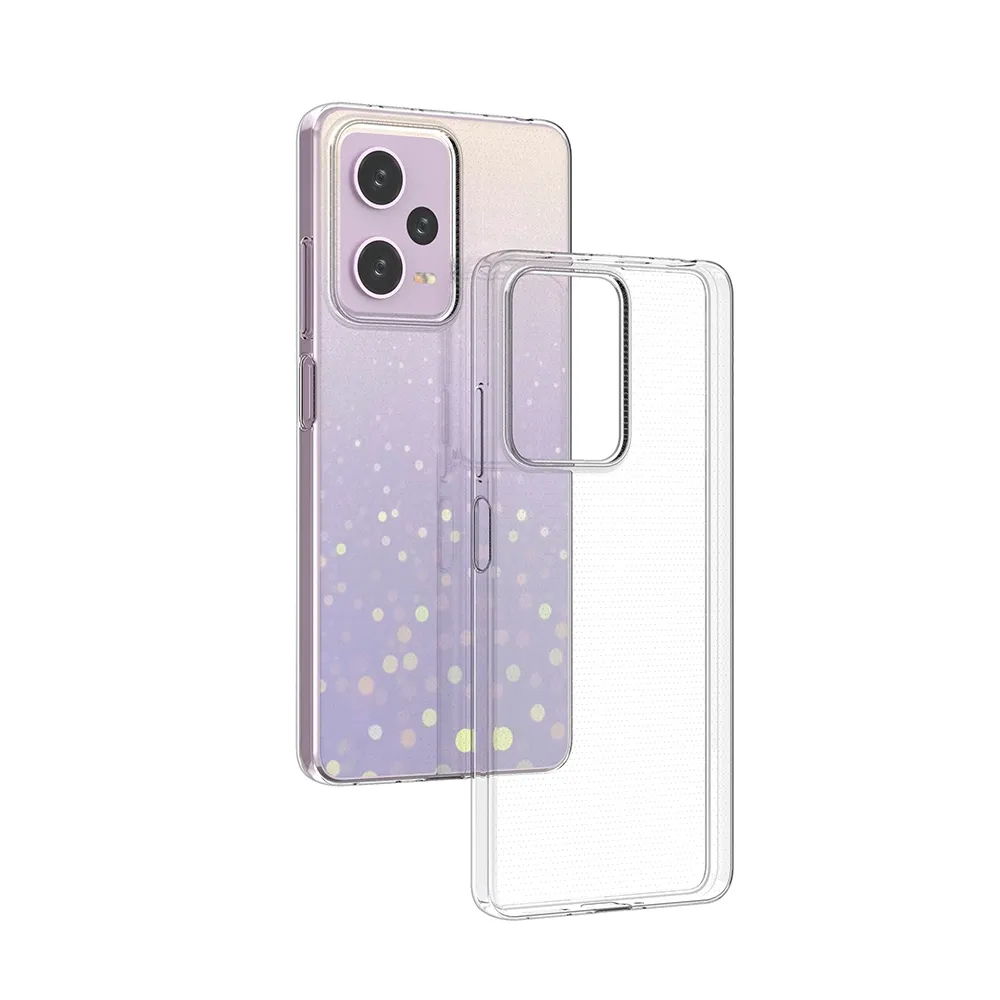 For Redmi Note 12 Clear Case, Ultra Thin Slim Anti-Scratch Transparent Flexible Soft TPU Phone Case Cover For Redmi Note 12 Pro