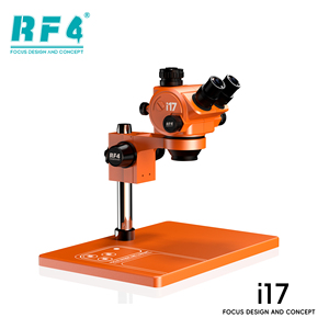 RF4 I17 橙色视觉三目显微镜专业版，适用于实验室观察分析和工业精密检测 - Product Image 1