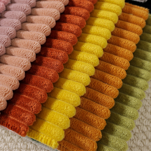 Hoogwaardige Amerikaanse retro zachte, vlekbestendige, ademende luxe fluwelen polyester geweven effen bankstof - Product Image 4