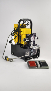 Pompe hydraulique électrique alternative ENERPAC VHCP05055, réservoir d'huile de 5 L, moteur sans balais de 0,55 KW, 700 bars, unité de puissance hydraulique à deux étages - Product Image 6