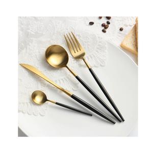 Handmade <b>Vintage</b> Royal Blue Stainless Steel Flatware Set Stylish <b>Gold</b> Plated Kitchen Tabletop Cutlery Gift - Product Image 5