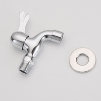 Robinet de cuisine moderne et minimaliste en céramique et cuivre, à ouverture rapide, pour machine à laver, évier et lavabo, vente en gros