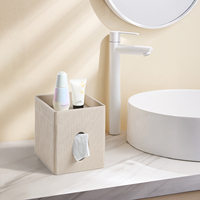 Boîte à mouchoirs en cuir PU pour la décoration de la maison stockage de bureau porte-serviettes en gros personnalisé