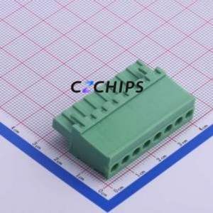 KF2EDGKB-5.0-8P Plug-in Terminal Block P=5mm Connector ( Connector Type: Plug )( Construction: 1x8P )( Pitch: 5mm ) - Product Image 2