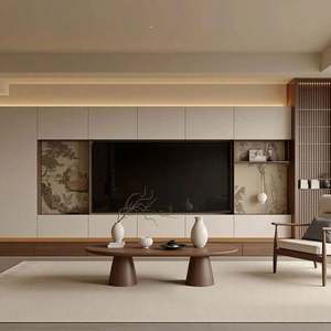 Meuble mural de conception esthétique Song, meuble TV de haute qualité, personnalisé en provenance de Chine, pour le salon - Product Image 5