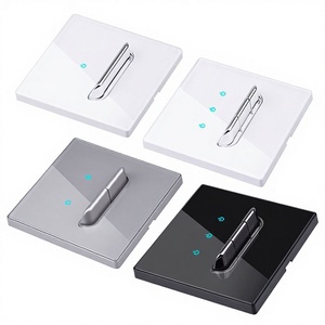 टॉगल रीसेट स्विच 86 ब्लैक ग्लास पैनल की अगुवाई वाली रोशनी ip20 लौ रिटरेंट इन्सुलेशन ewall सॉकेट सेट पूर्ण श्रृंखला - Product Image 4