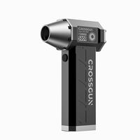 CROSSGUN X7 Mini ventilateur industriel 130000 tr/min Puissant Turbopropulseur électrique portable tout en aluminium Batterie double 2500 mAh 250 mph