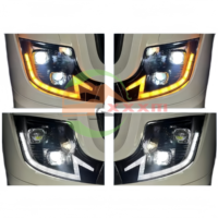 Phare avant à LED complet avec double lentille, compatible avec les camions européens MP4, phare de remplacement