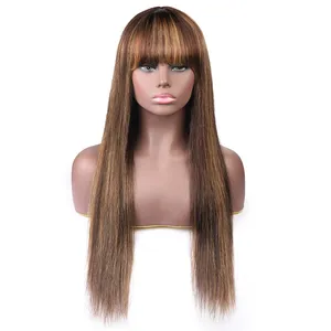 Ombre piano P4/27 used ladies wig virgin limited edition group voyages virgin human hair wigs vendor wholesale