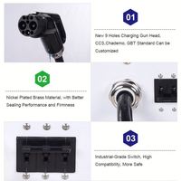 Nouvelles stations de recharge pour véhicules électriques, chargeur portable DC intelligent et mobile, 30 kW, entrée AC 380 V triphasée, compatible OCPP CCS2.