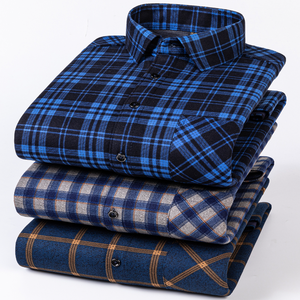 <span class=keywords><strong>Camicia</strong></span> Oxford <span class=keywords><strong>a</strong></span> <span class=keywords><strong>Quadri</strong></span> Foderata in Flanella per <span class=keywords><strong>Uomo</strong></span>, Calda e Spessa per Autunno e Inverno, Manica Lunga con Colletto Rovesciato per Papà di Mezza Età - Product Image 1