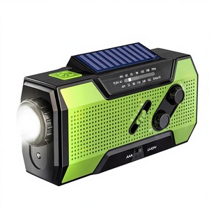 <span class=keywords><strong>Radio</strong></span> de Emergencia Multifuncional con Manivela, Carga Solar, Alerta Meteorológica, SOS, Salida de <span class=keywords><strong>5</strong></span>-10W - Product Image 1