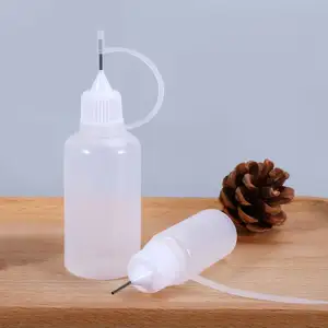 10Ml Mini Transparant Plastic Naaldtip Druppelaar Fles Met Deksels Voor Tattoo Inkt