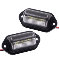 Lumière de plaque d'immatriculation à 6 LED DQSD-214 pour camion/SUV/remorque 12-24V Marque DQ Garantie de 12 mois
