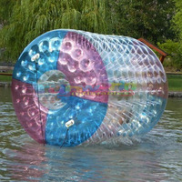 Balle d'eau gonflable colorée d'usine, balle roulante aquatique, balle à marcher, vente directe