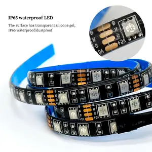 Bande lumineuse à LED étanche IP65 60led USB 5V RGB Full Dream Color 5005 SMD à commande vocale