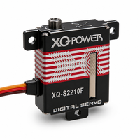 XQ-POWER XQ-S2210F Servo numérique sans noyau ultra-étroit 10 mm 26 g, vitesse rapide 0,11 s, engrenages métalliques, étanche pour avion RC et drone FPV