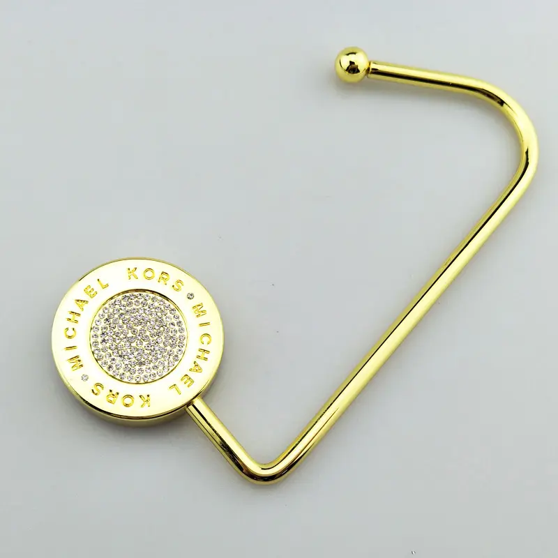 핸드백 여자 부대 부속품 금속 지갑 걸이 테이블을 위한 똑바른 금 걸이