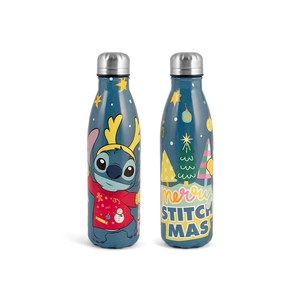 <b>Stitch</b> Xmas Blue Thermal Bottle 0.5 L Stainless Steel Tumbler - Product Image 1
