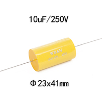 10uF 250V 5% Audio Axial Metal Film Condensateurs Non Polaires Haut-Parleur Crossover Accessoires