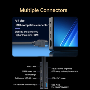 15.6 ''16:10 UHD 3456x2160 HDR 100% DCI-P3 tất cả-trong-một Hợp kim nhôm đứng AMOLED Màn hình cảm ứng di động chơi game màn hình - Product Image 6