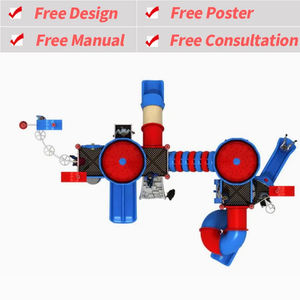 <span class=keywords><strong>Tuv</strong></span> <span class=keywords><strong>Rheinland</strong></span> testé joints en aluminium renforcés équipement de terrain de jeu extérieur pour enfants toboggan en plastique pour enfants dans Playhouse - Product Image 3