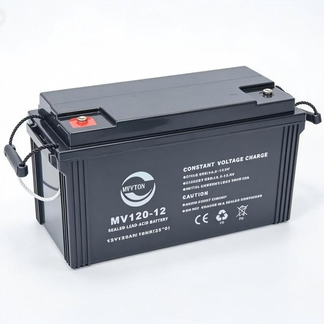 12V 120Ah Deep Cycle Gel Battery 12V120Ah Maintenance Free Lead Acid Battery for Solar Energy Storage Home Appliances Lighting