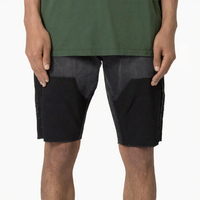 OEM ODM Streetwear Casual Straight Cargo Baggy Jorts Homme Respirant Denim Double Knee Carpenter Shorts Lavé Effet Peinture Personnalisé
