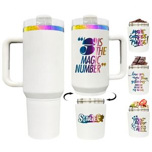 Vaso Térmico de 40oz H2.0 con Compartimento Secreto para Objetos de Valor y Snacks, Botella de Agua con Base Desmontable - Product Image 1