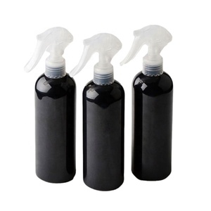 400ml PET <b>Black</b> White Clear Trigger Spray Plastic Bottle With Spray Cap - Product Image 1