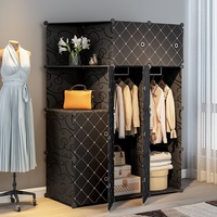 Grande Armoire Murale Extensible Moderne en Plastique au Design Simple pour Chambre à Coucher, Maison, Hôpital ou Salon