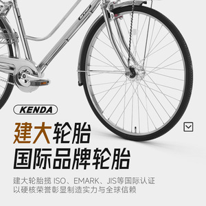 Bicicleta urbana para mujer, permanente, de 26 pulgadas, con cuadro de acero, cesta y portaequipajes, estilo clásico, para ir al trabajo. - Product Image 5