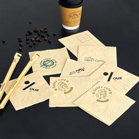 Serviettes en BOPP personnalisées avec logo imprimé de qualité supérieure pour supermarchés, parfumeries, boissons, aliments ou cafés