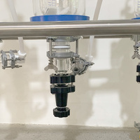 Système de cristallisation continue CSTR 0,5L 1L, études d'échelle industrielle, réacteur en verre pour surfactants, polymères et colorants spécialisés