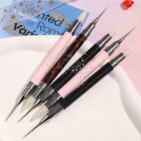Nouveau de l'usine : Stylo à double tête pour strass et cire à points, double usage, pour la pose et le retrait de strass, outils de nail art