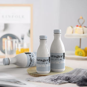 Botellas de Plástico para Jugos con Tapas, Botellas Reutilizables para Jugos, Recipientes Transparentes para Bebidas con Tapas para Hacer Jugos - Product Image 3