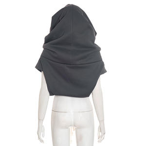 Vivibloook D25TP430 mujer Otoño Invierno nuevo Color sólido Casual sin mangas contraste cordón Sudadera con capucha Top - Product Image 4